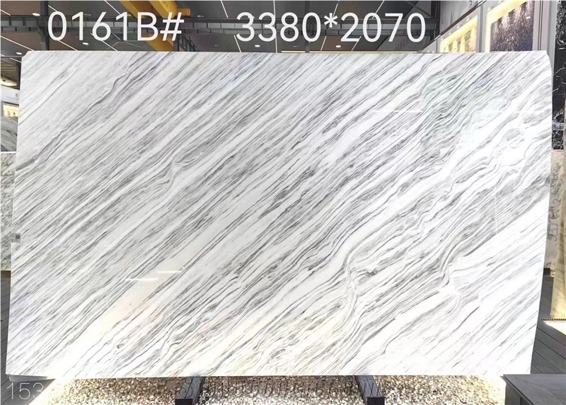 Bianco Ondulare Marble Slabs