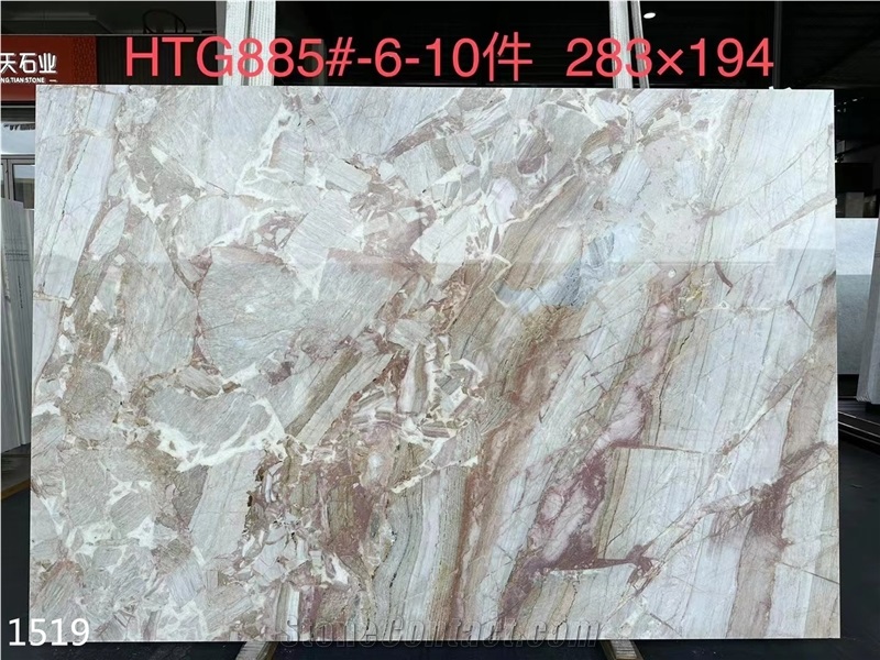 Breccia Oniciata Pink Marble Slabs Rossa Oniciata Big Slab Wall Use
