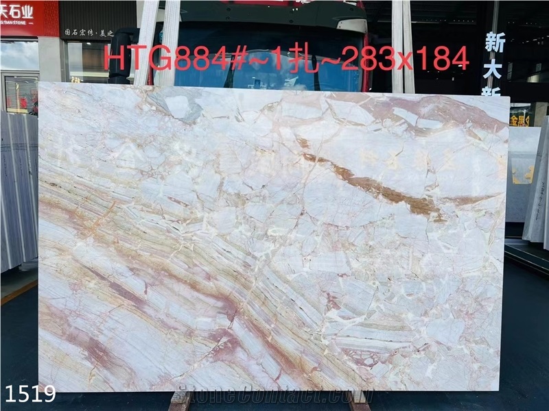 Breccia Oniciata Pink Marble Slabs Rossa Oniciata Big Slab Wall Use