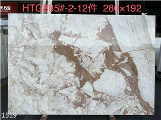 Breccia Oniciata Pink Marble Slabs Rossa Oniciata Big Slab Wall Use