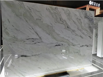 Caribbean Island Marble Slabs Oyster White Dover Stone Tile