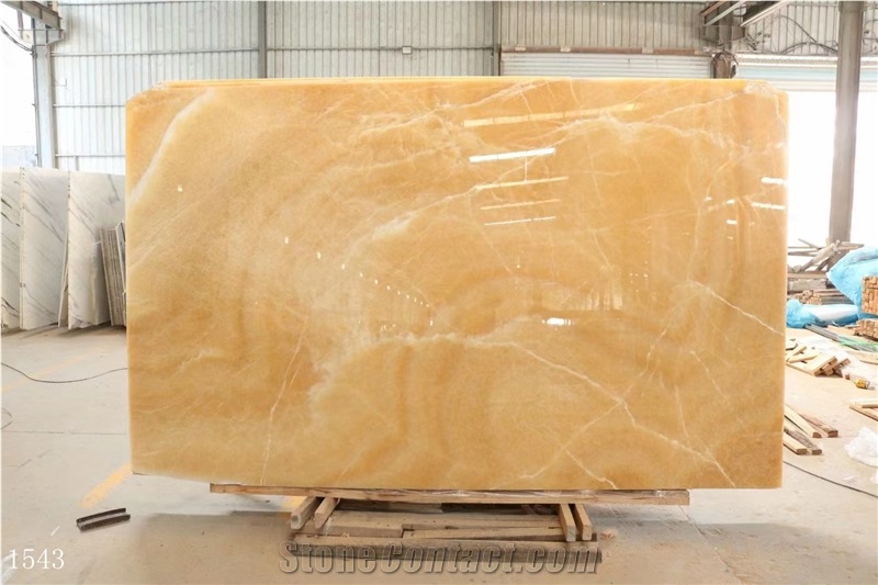 China Honey Onyx Slabs Golden Agate Onix Tile Wall Floor Use