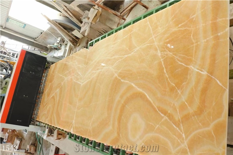 China Honey Onyx Slabs Golden Agate Onix Tile Wall Floor Use