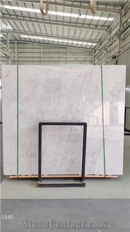 China Yabo White Marble Big Slabs Tiles Interior Floor Use