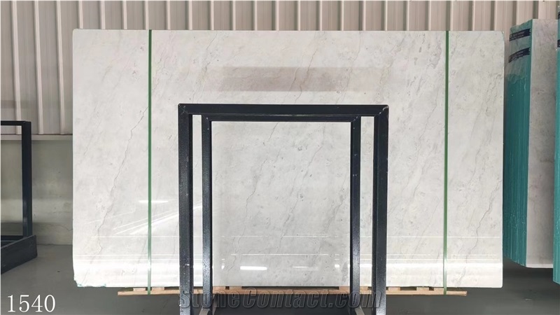 China Yabo White Marble Big Slabs Tiles Interior Floor Use