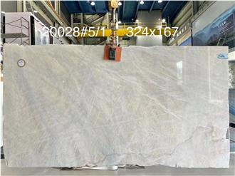 Crystal Ice Quartzite Slabs Crystalline White Wall Tile