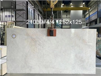 Crystal Ice Quartzite Slabs Crystalline White Wall Tile
