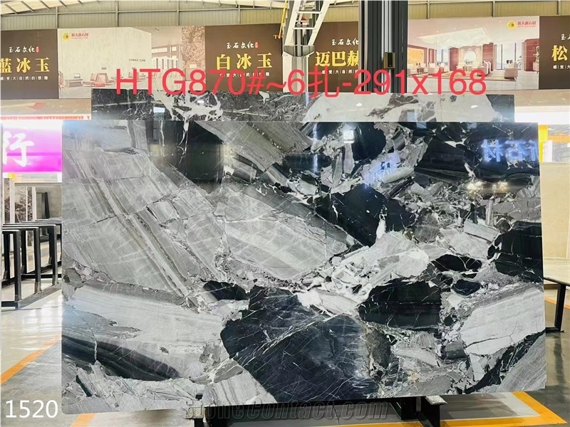 Impression Gray Marble Wall Tiles Milan Cloudy Big Slab