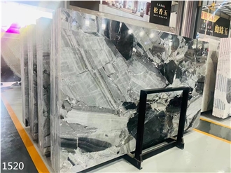 Impression Gray Marble Wall Tiles Milan Cloudy Big Slab