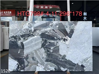 Impression Gray Marble Wall Tiles Milan Cloudy Big Slab