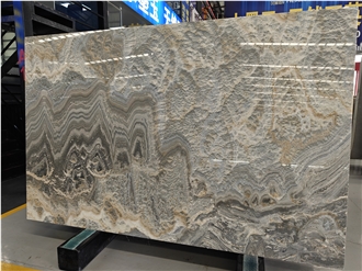 Onyx Velluto Slabs Grey Onice Tile Wall Floor Decoration Use