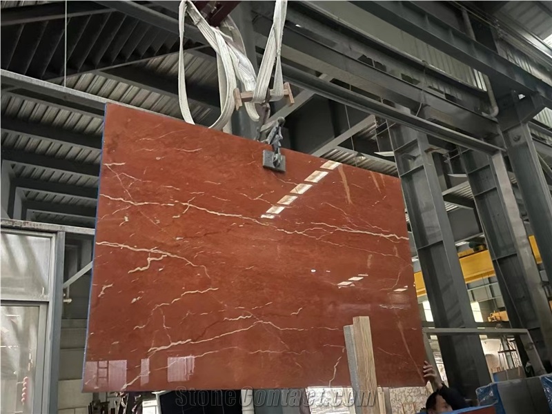 Rosso Alicante Marble Tiles Rojo Marmol Red Stone Big Slab