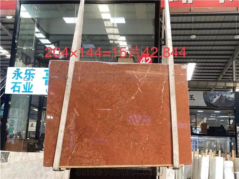 Rosso Alicante Marble Tiles Rojo Marmol Red Stone Big Slab