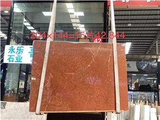 Rosso Alicante Marble Tiles Rojo Marmol Red Stone Big Slab