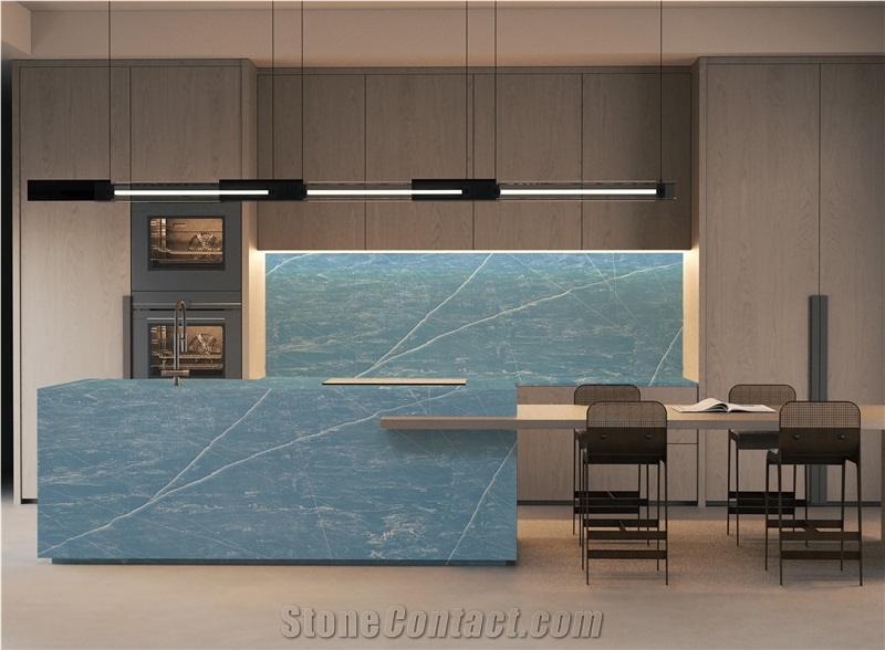 Blue Quartz 6036 Mamie Quartz Slabs