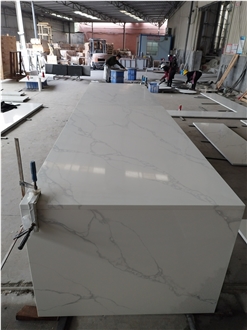 Calacatta 5012 Mvjay Black Island Countertop Quartz Stone