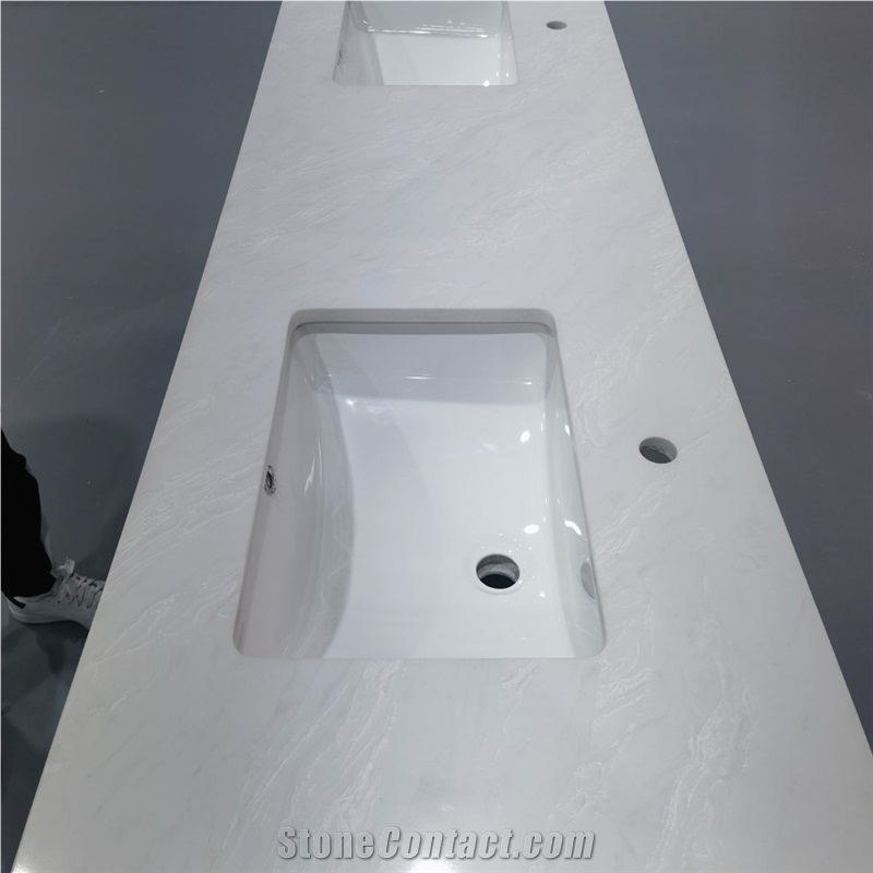 Height Quality 5108 Cary Ice Quartz Slabs