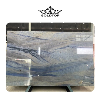 Luxury Azul Macaubas Quartzite Slabs For Wall And Floor