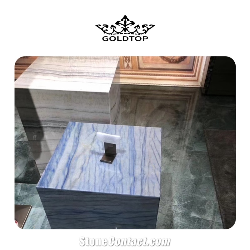 Luxury Azul Macaubas Quartzite Slabs For Wall And Floor