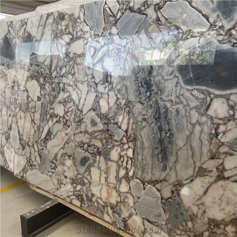 Luxury Bulgari White Marble Slabs For  Project