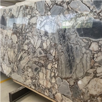 Luxury Bulgari White Marble Slabs For  Project