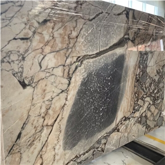 Luxury Bulgari White Marble Slabs For  Project