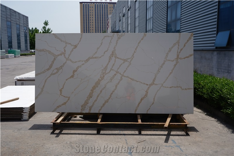 Artificial Quartz Calacatta Gold Veins Artificial Calacatta