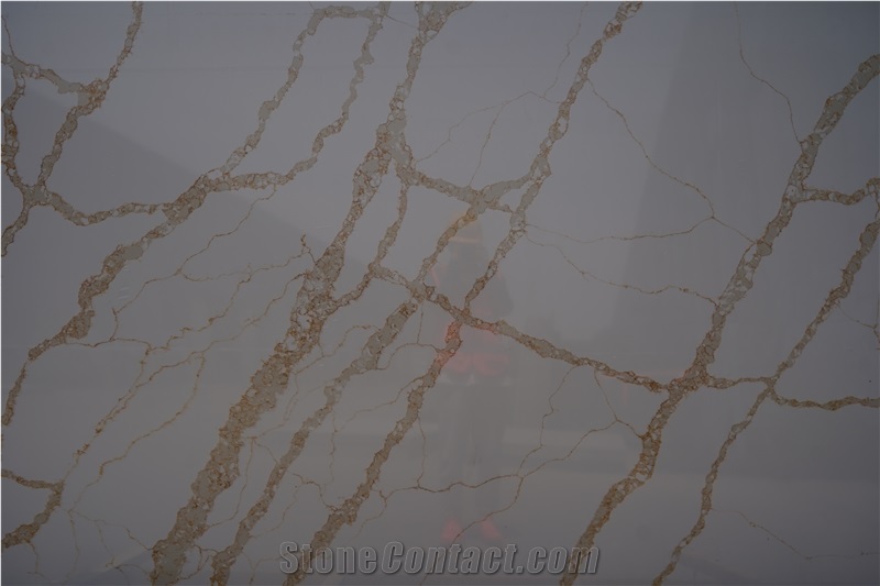 Artificial Quartz Calacatta Gold Veins Artificial Calacatta