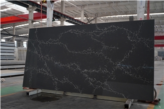 Black Gold Calacatta Quartz  Artificial Calacatta