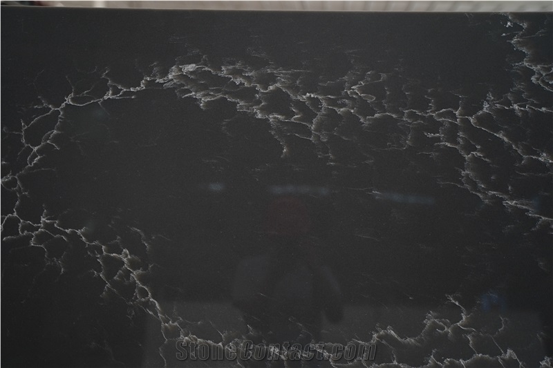 Black Gold Calacatta Quartz  Artificial Calacatta