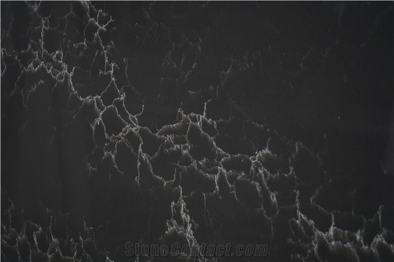 Black Gold Calacatta Quartz  Artificial Calacatta