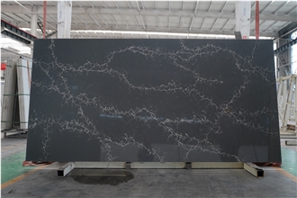 Black Gold Calacatta Quartz  Artificial Calacatta