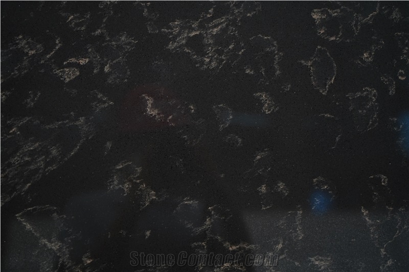 Brown Quartz Carrara With Natural Design  Artificial Carrara