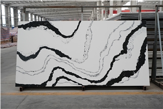 Panda Quartz Calaccata  Artificial Stone Slabs