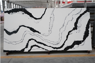 Panda Quartz Calaccata  Artificial Stone Slabs
