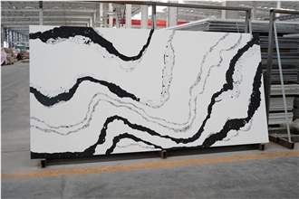 Panda Quartz Calaccata  Artificial Stone Slabs