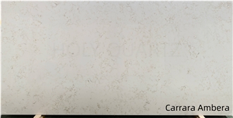 Carrara Ambera Quartz Slabs
