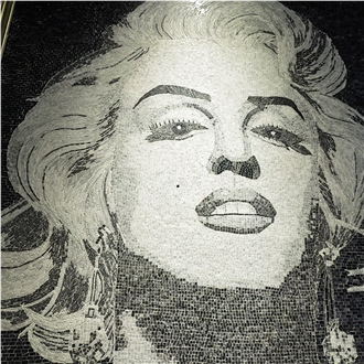 Monroe Portrait Handmade Mosaic Art Design Work