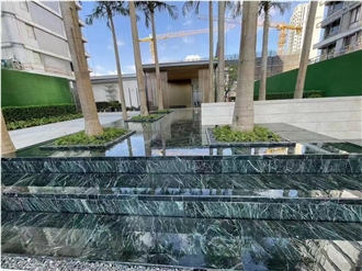 Prada Green Marble Slabs For Interior And Exterior Design