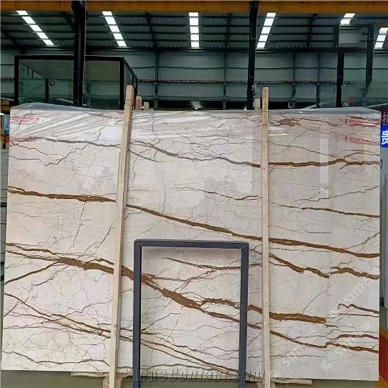 Sofitel Gold Marble Slab Polished  Tiles