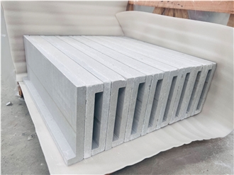 Dropface Cinderella Gray Marble Coping Tile Pool Pavers