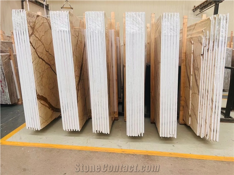 Golden Spider Marble Slabs
