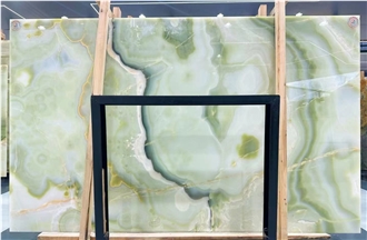 Iran Light Green Onyx Wall Tiles