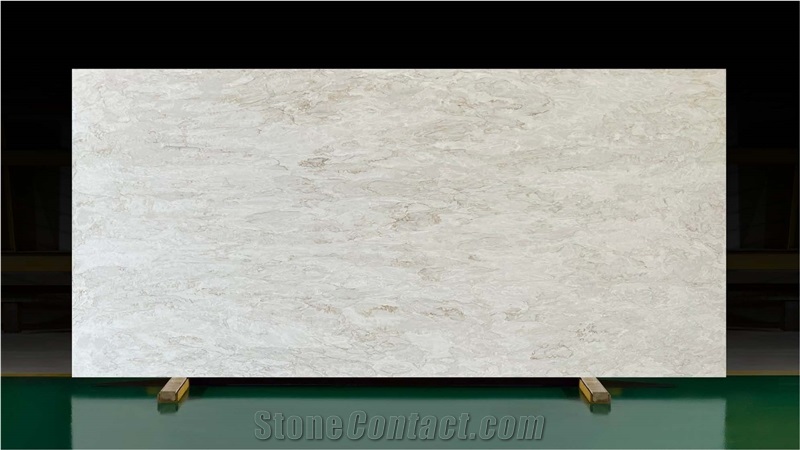Ash Quartz - Carrara Beige Quartz Slabs