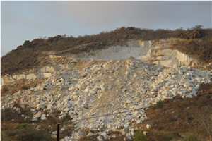 White Namibe Marble Quarry