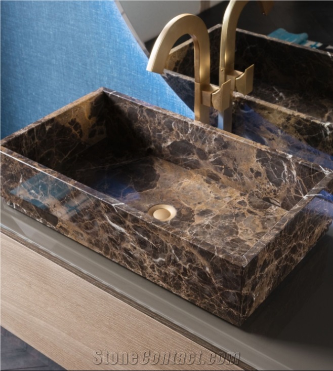 Dark Emperador Marble Slabs