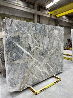Wavy Gray Marble Slabs