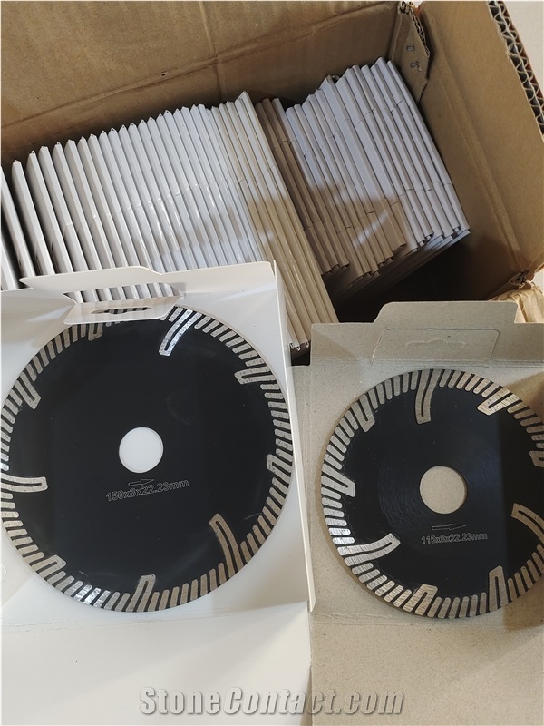 Dry Cutter With Protective Turbo For Stone Cutting