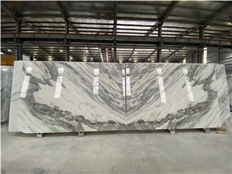 TOP Natural Stone Cladding Wall Aura Green Marble Vietnam
