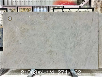 Crystal White Quartzite Slabs